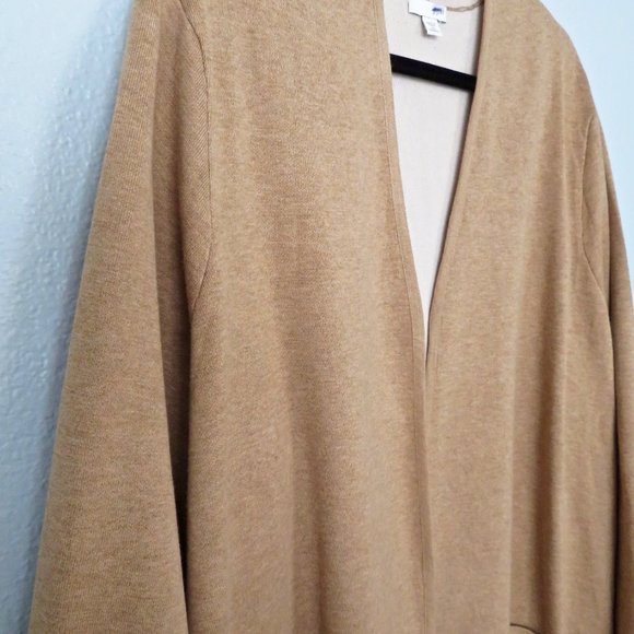 J Jill Camel Soft Cardigan Sweater Duster / Topper 4X - Picture 12 of 16
